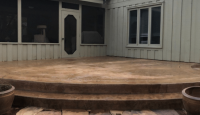stamped concrete patio